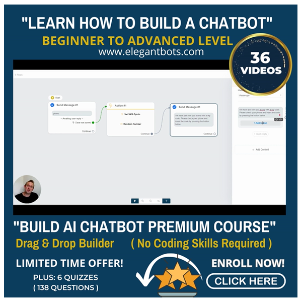 Build AI Chatbot Premium Course - Elegant Bots Courses